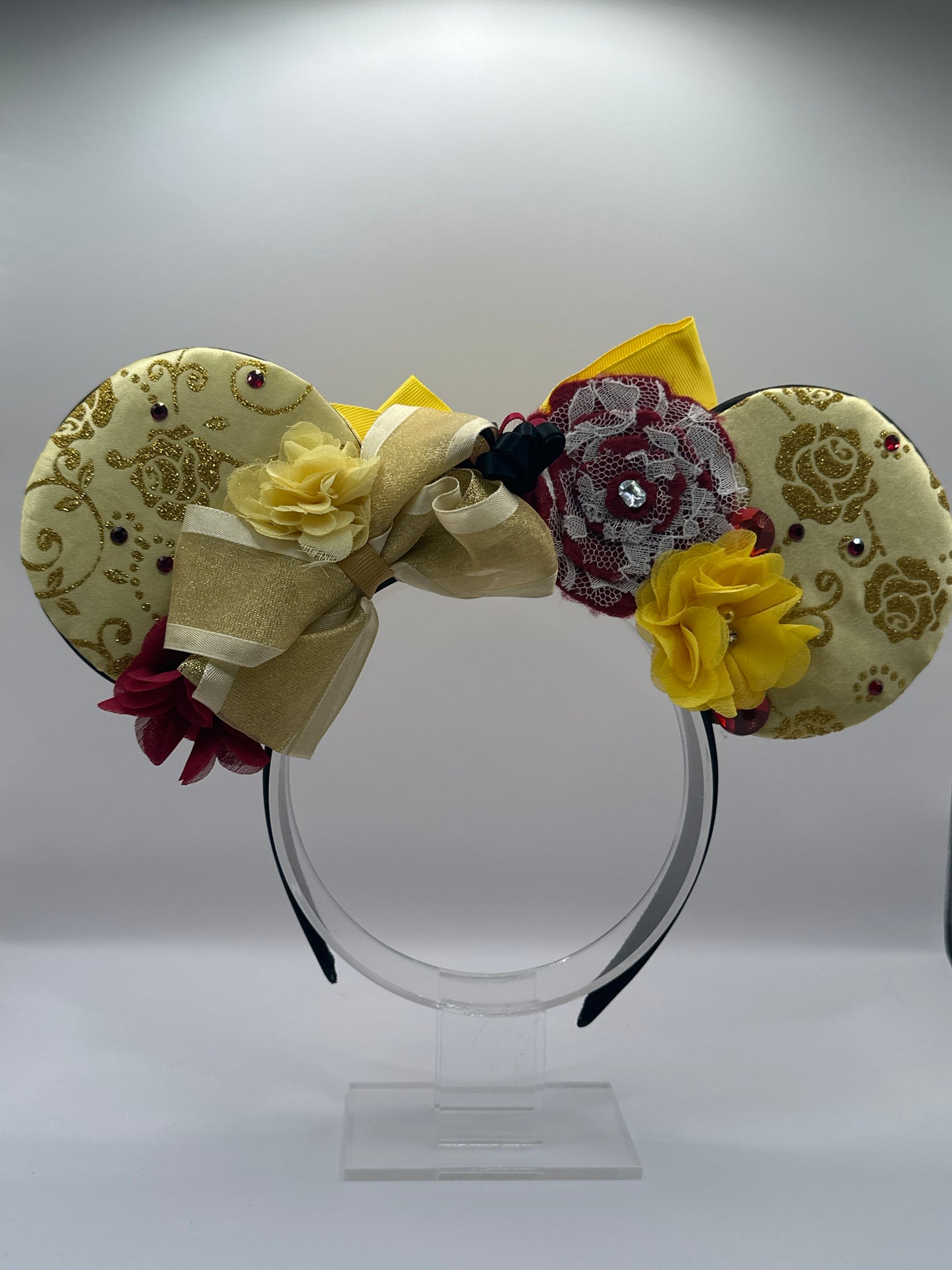 Belle Inspired Flower Crown Headband