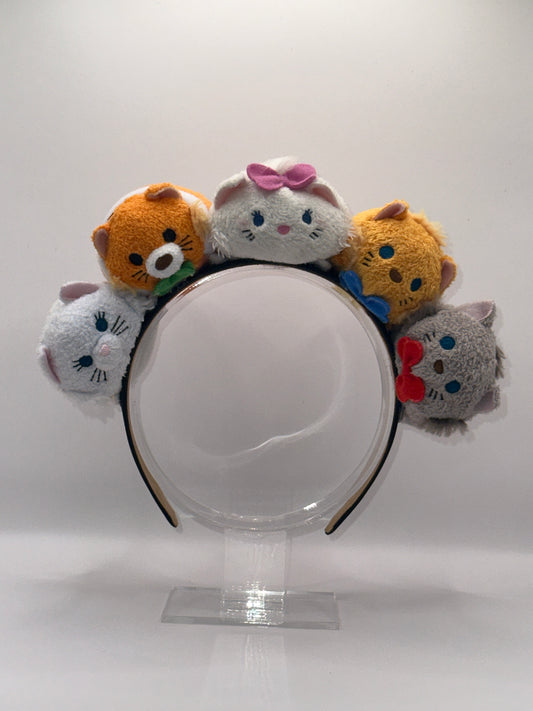 Aristocats Inspired Tsum Tsum Plush Headband with FIVE Cats