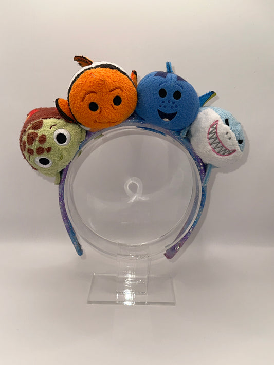 Finding Nemo Inspired Tsum Tsum Headband with Four Plushies